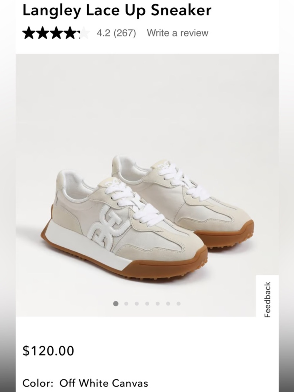 Sam Edelman Langley Lace Up Sneakers